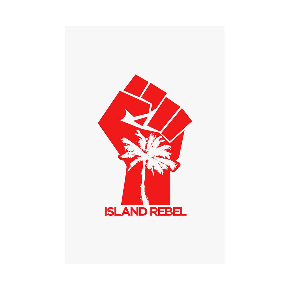 Thumbnail: Island Rebel Matte Vertical Poster - Bold Statement Art for Home Decor