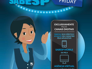 Sabesp inicia Blue Friday para negociação de dívidas