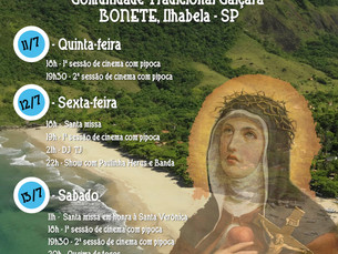 Festa de Santa Verônica começa nesta quinta-feira na comunidade do Bonete, em Ilhabela