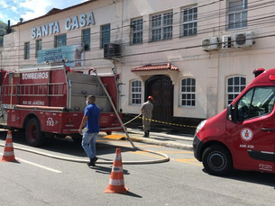 Princípio de incêndio atinge Santa Casa em Angra dos Reis