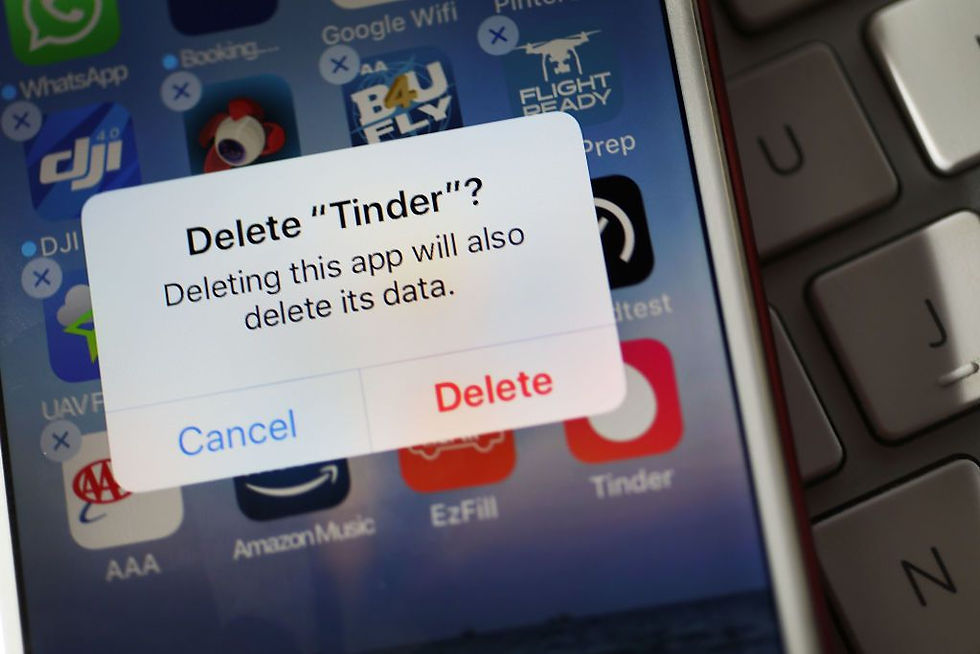 delete dating app tinder off of iphone to take a break from dating