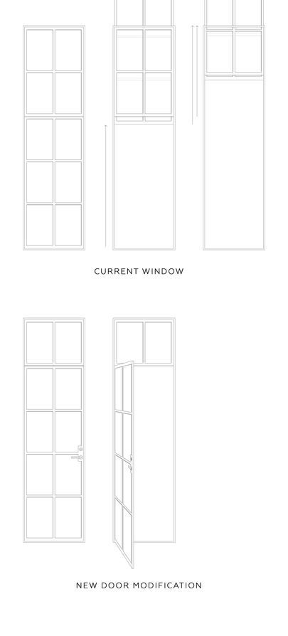 Schematics of doors.