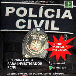 PREPARATÓRIO PARA INVESTIGADOR PC/RJ