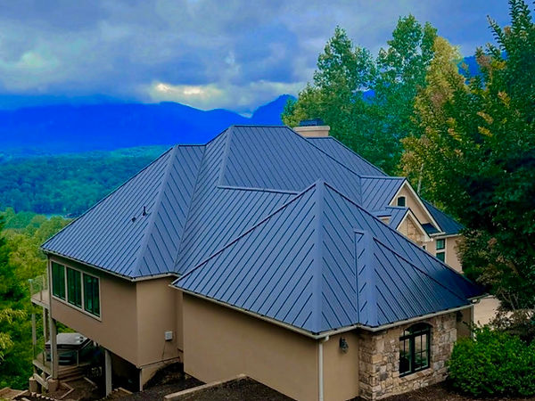 Example of Standing Seam Metal Roofing offered by Little Bird Roof Company fo residential and commercial properties