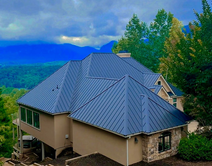Example of Standing Seam Metal Roofing offered by Little Bird Roof Company for residential and commercial properties