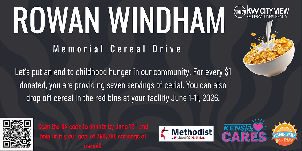 Rowan Windham Memorial Cereal Drive