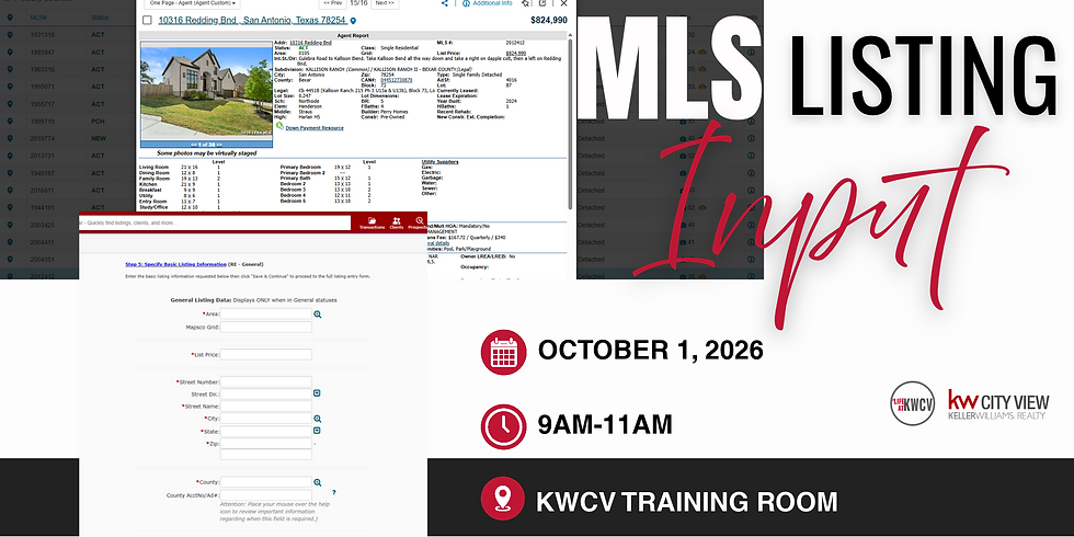 MLS Listing Input