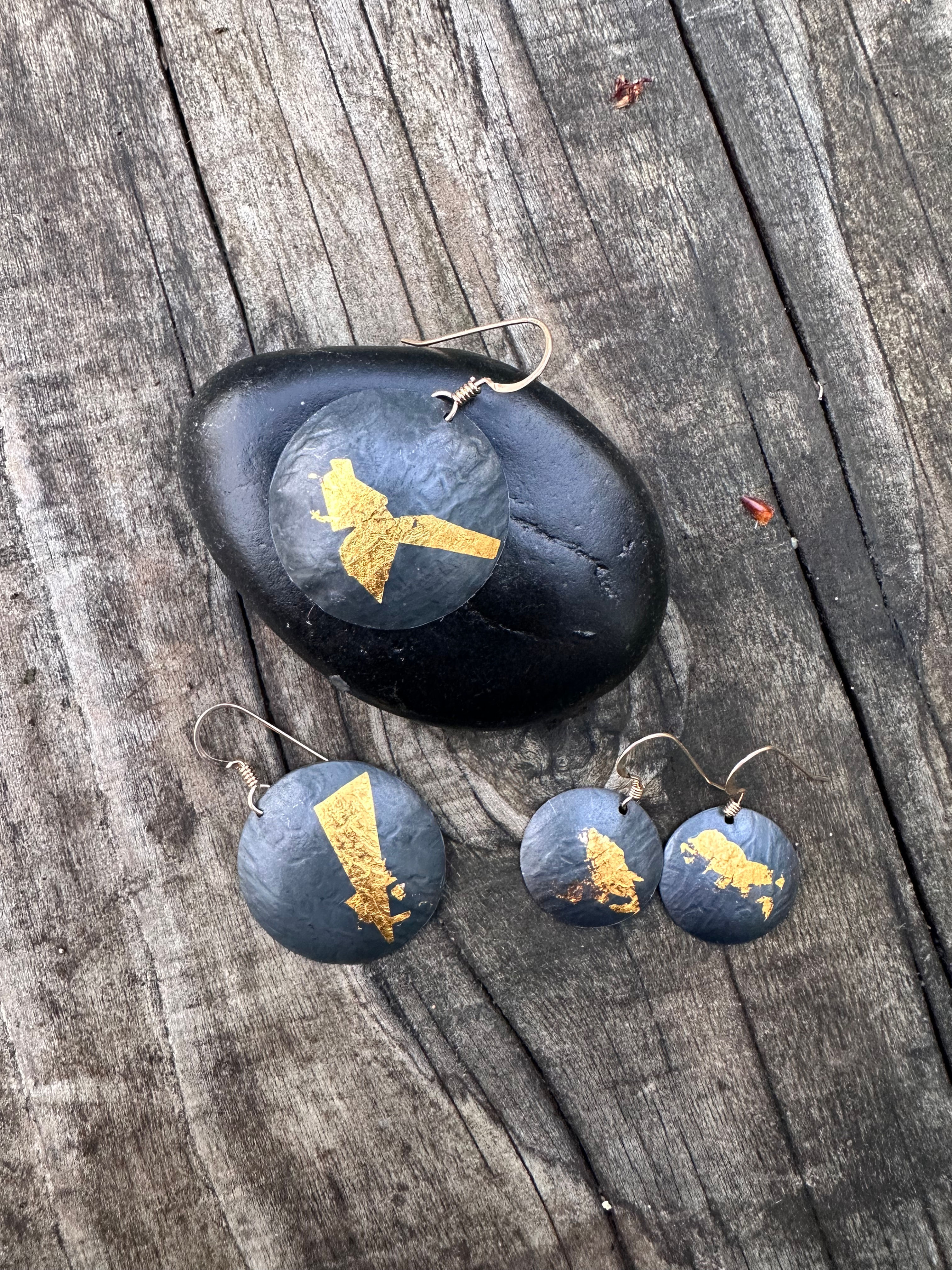 Keum-boo Gold/Silver Earrings