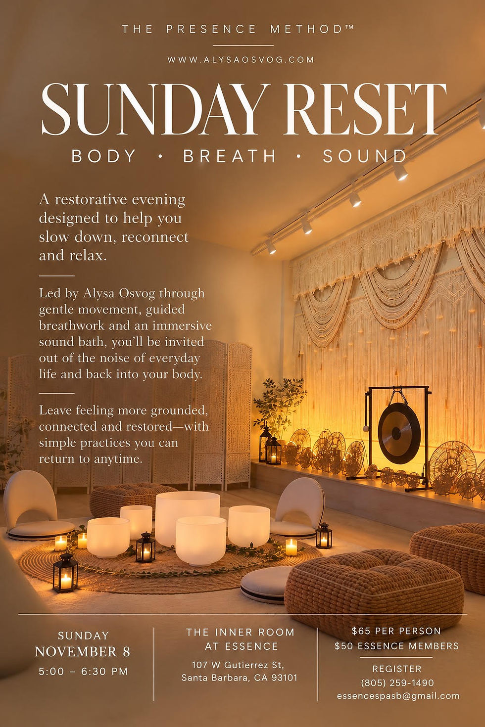 Alysa Osvog – Sunday Reset: Body · Breath · Sound