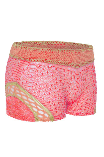 KNIT MINI SHORTS - PINK | robeiner