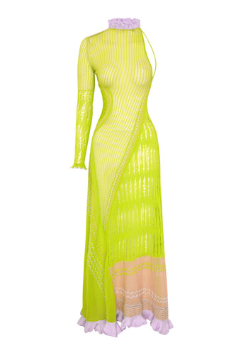 BIANCA MAXI DRESS - LIME | robeiner BIANCA MAXI DRESS - LIME | robeiner