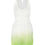 Thumbnail: ANGEL PLUNGE MINI DRESS - WHITE/GREEN