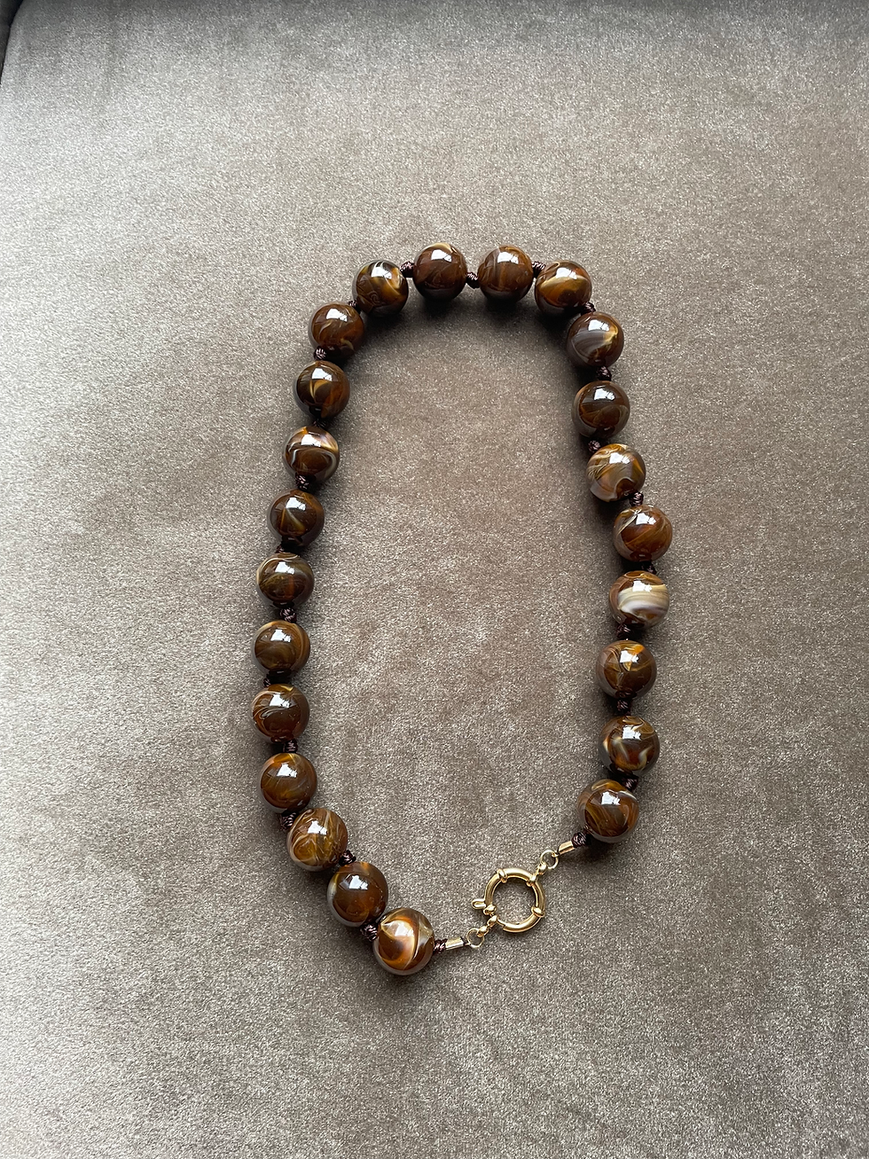 Thumbnail: Kralen set ketting + armband 🤎🍁