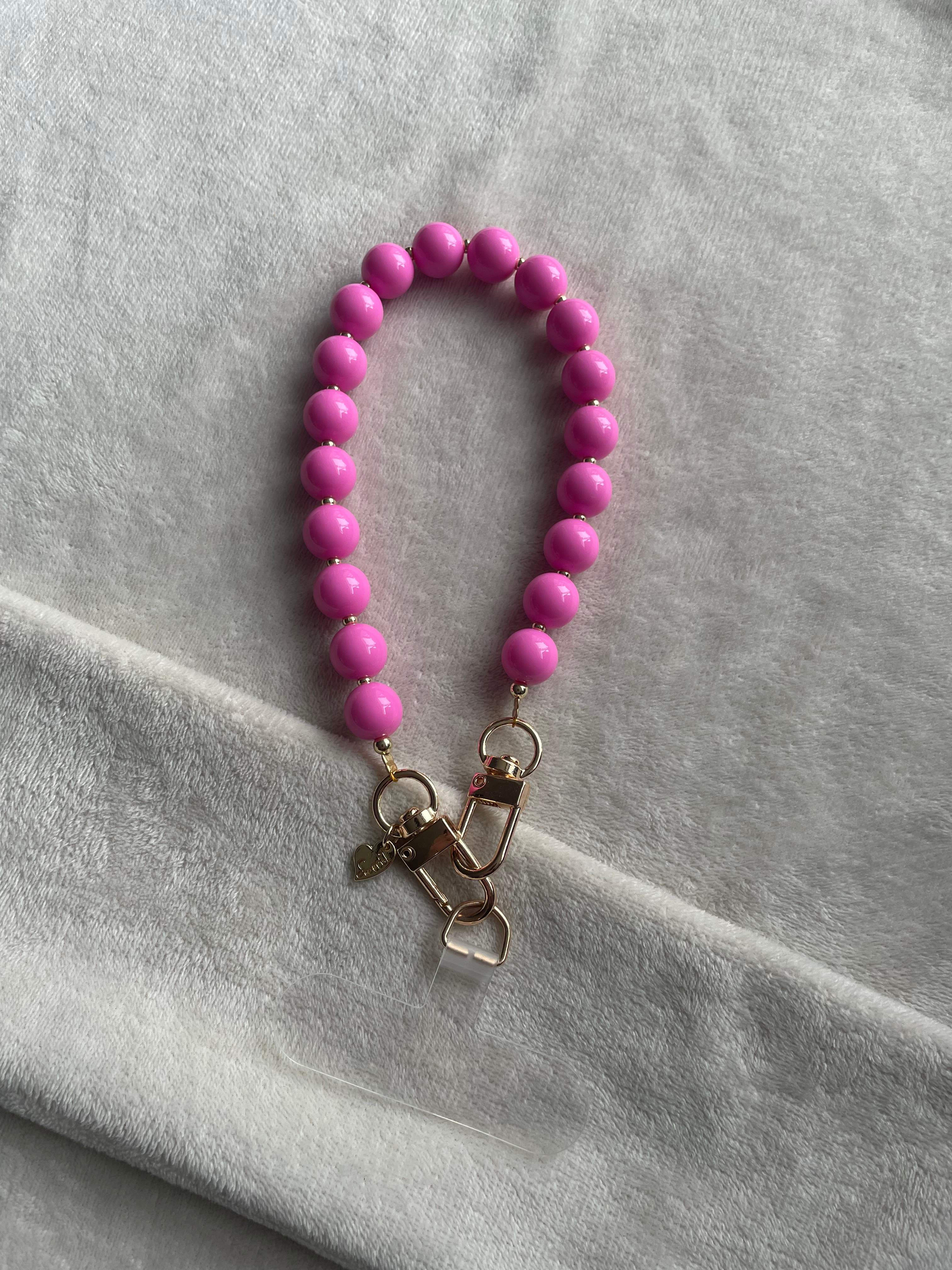 Telefoonkoord knal roze