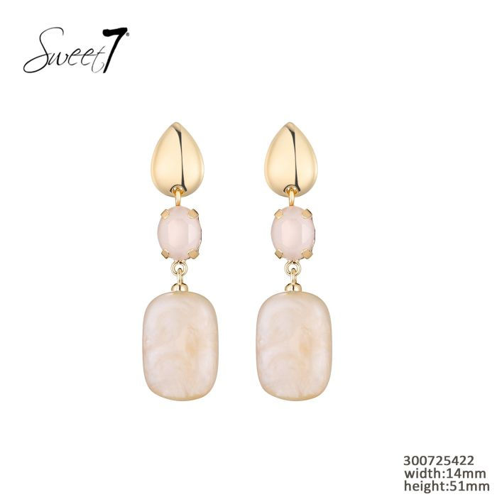 Thumbnail: Oorbellen neutraal beige 