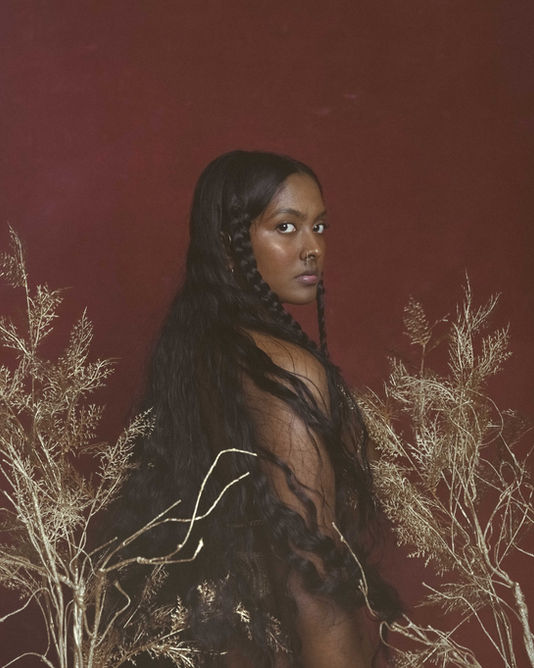 Portrait of beautiful model Sheerah Ravindren photographed by portrait photographer Linda Blacker 