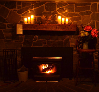 Vacation renal home with a fireplace in the Catskills