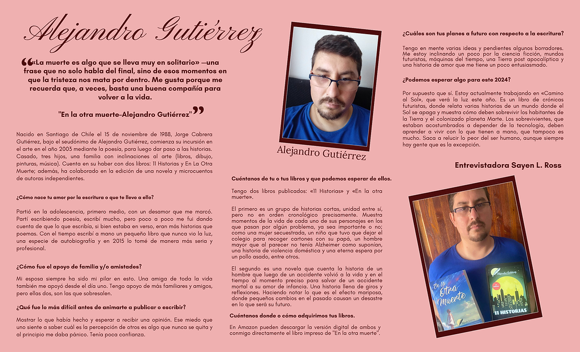 Entrevistas web Alejandro Gutierrez