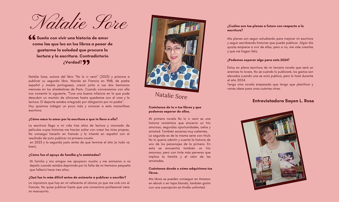 Entrevistas web Natalie Sore