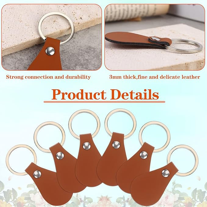 Thumbnail: Personalized Leather/Metal Keychain