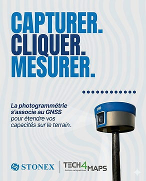Canne GPS RTK avec photogrammétrie intégrés
