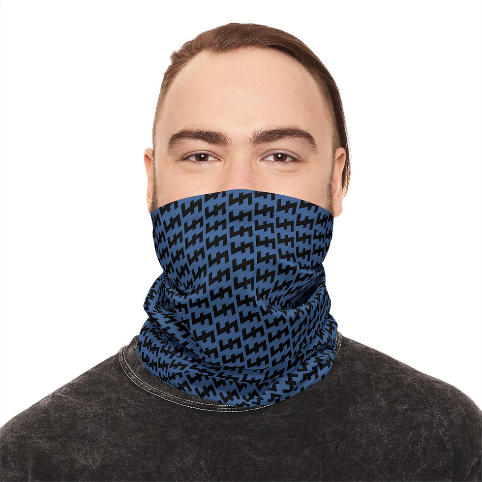 Thumbnail: Wolfhook Midweight Neck Gaiter — Classic Pattern Face & Neck Warmer