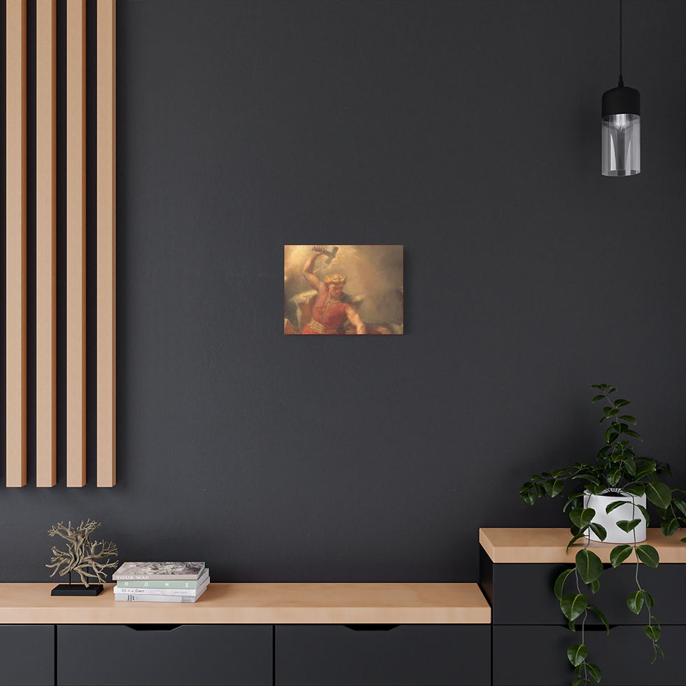 Thumbnail: Thor Matte Canvas Print 