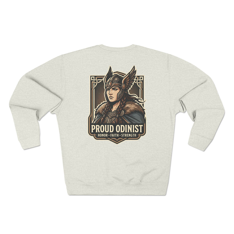 Thumbnail: Proud Odinist Valkyrie Sweatshirt
