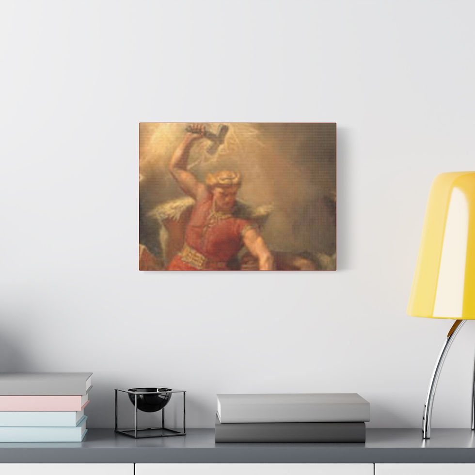 Thumbnail: Thor Matte Canvas Print 