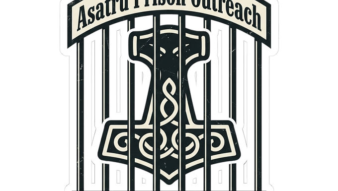 Asatru Prison Outreach Sticker — PrairieAsatru Logo Kiss-Cut Sticker