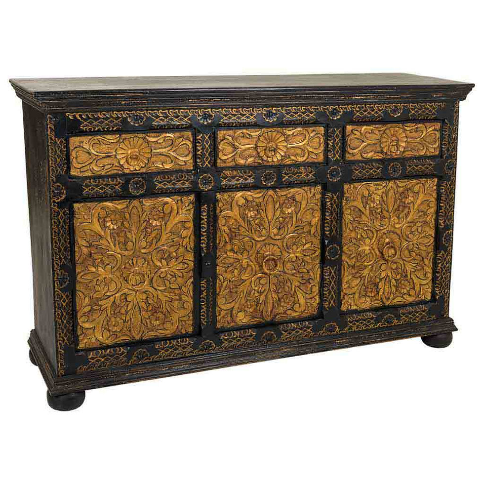 APARADOR DALIAN ARTESANAL DE MADERA TALLADA