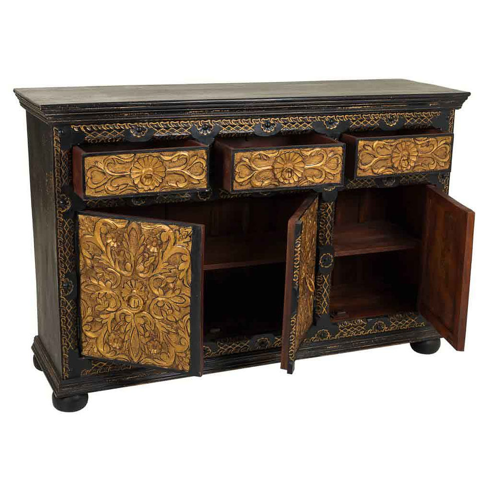 APARADOR DALIAN ARTESANAL DE MADERA TALLADA