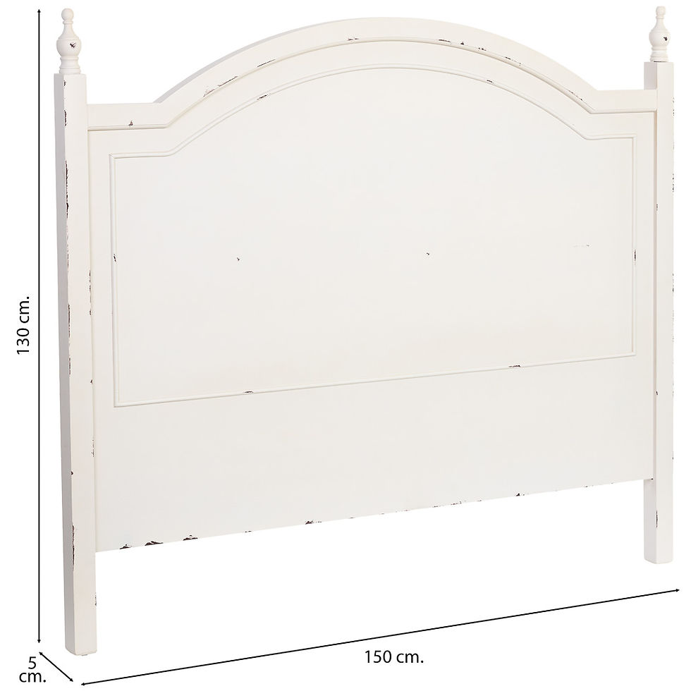 CABECERO AMANDA DE MADERA BLANCO