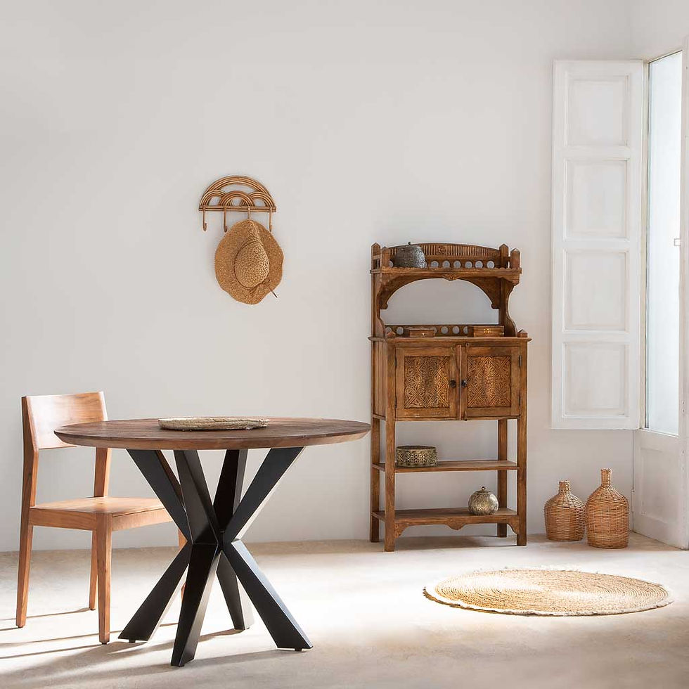 APARADOR DALIAN MARRÓN ALTO ARTESANAL