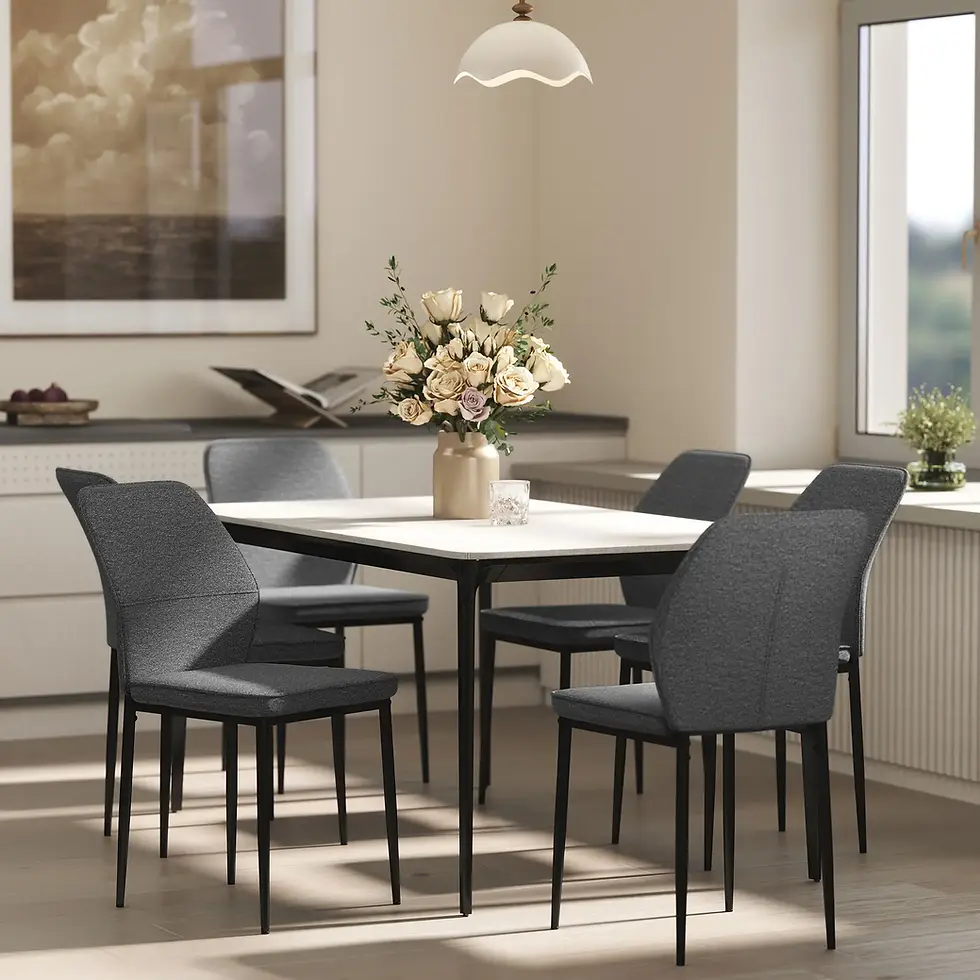 CONJUNTO DE 2 SILLAS DE COMEDOR TAPIZADAS EN TERCIOPELO