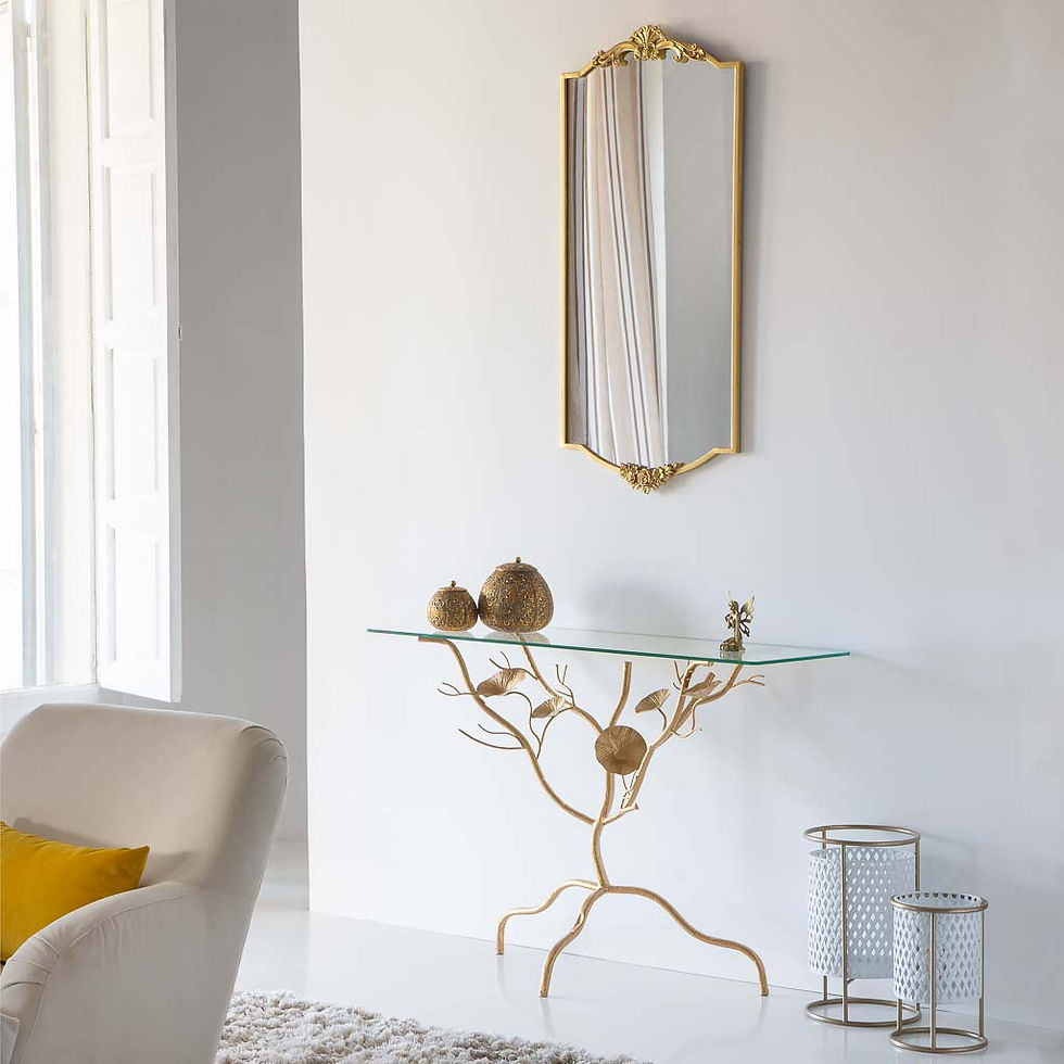 RECIBIDOR DORADO RAMAS SANTIAGO