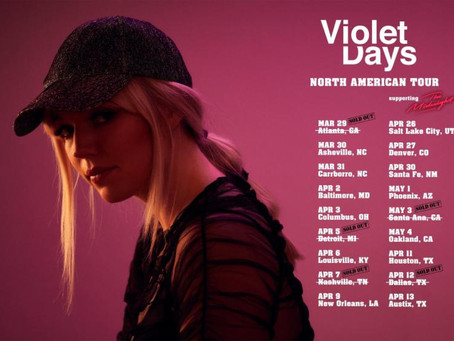 VIOLET DAYS
TO SUPPORT THE MIDNIGHT IN NORTH AMERICAN TOUR