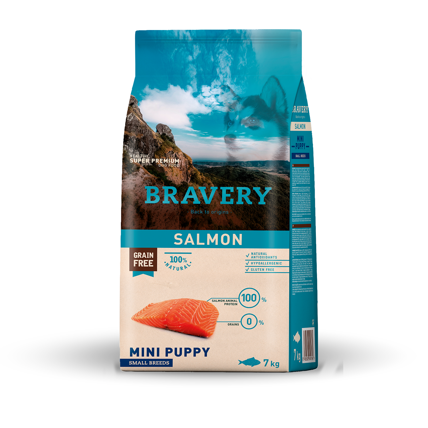 Bravery Perro Cachorro Raza Pequeña Salmon 7kg