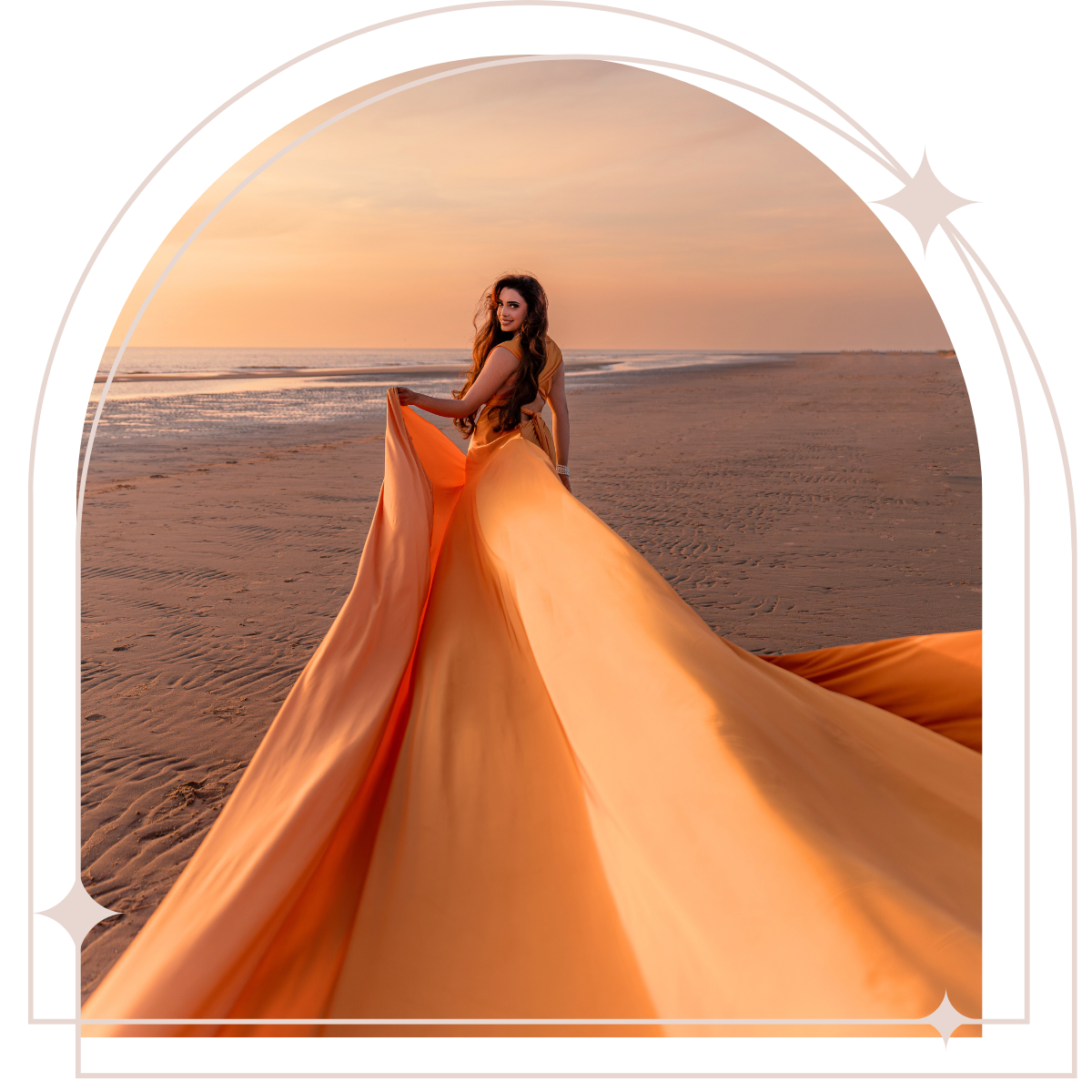 flying dress, sunset, Amsterdam flying dress, photography