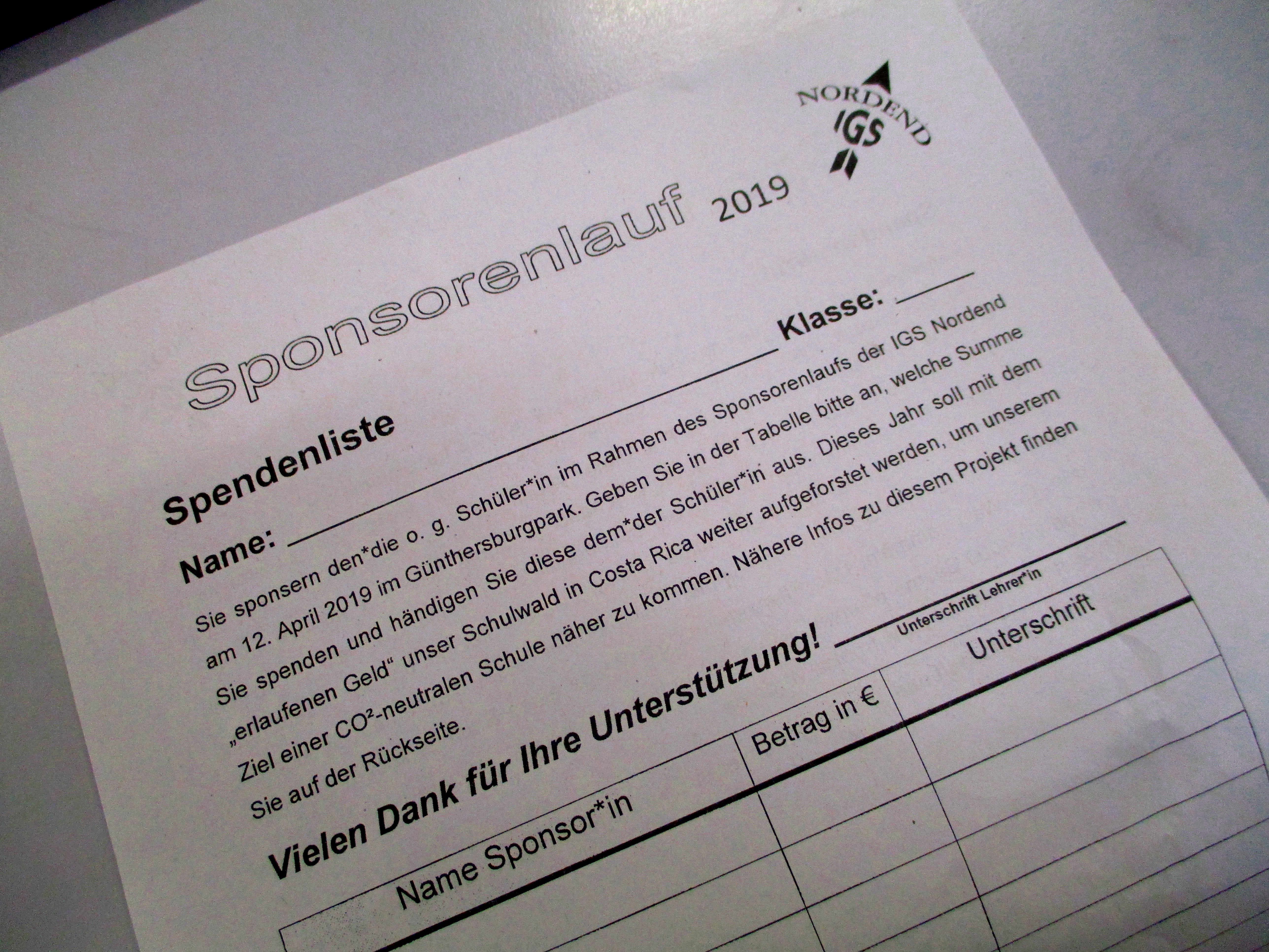 Sponsorenlauf