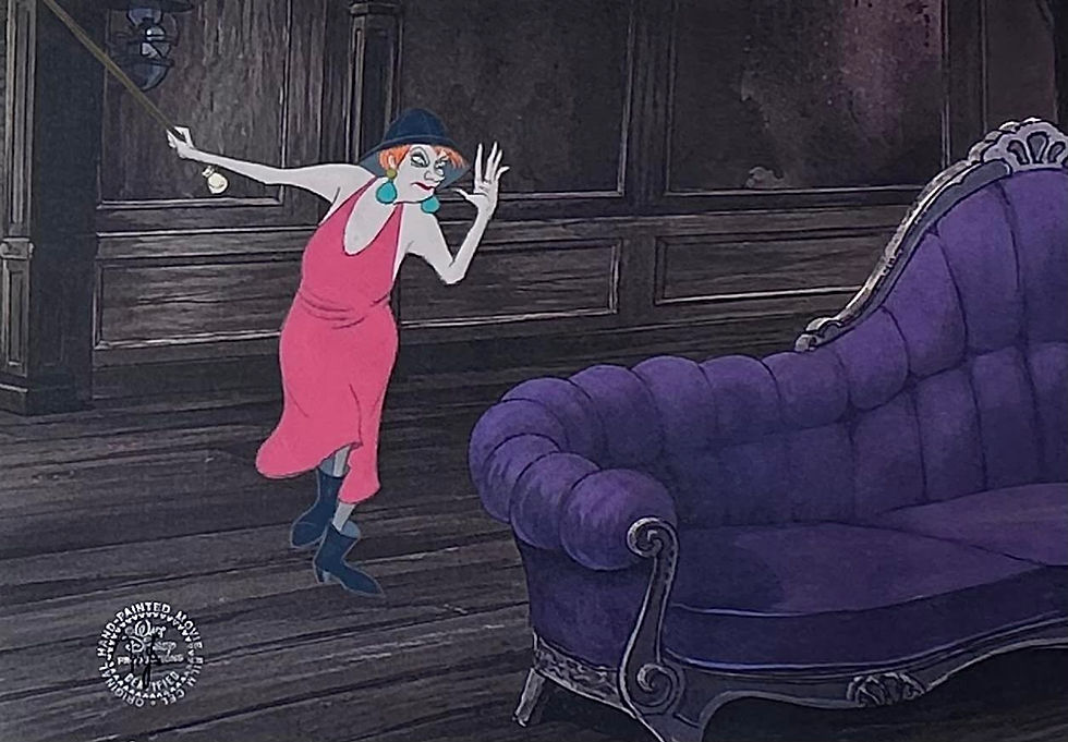 Original Production Animation Cel of Madame Medusa from "The Rescuers," 1977