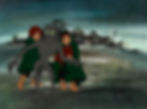 SOLD - Frodo, Sam, & Gollum Signed Cels