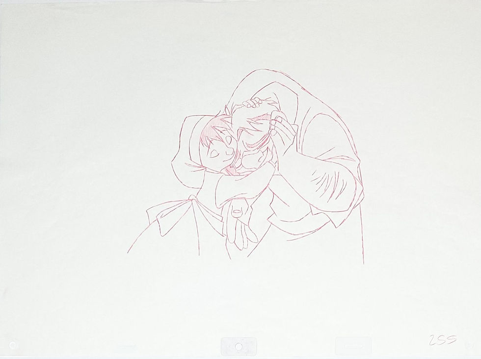 SOLD - Quasimodo & Girl Drawing Drawing #255