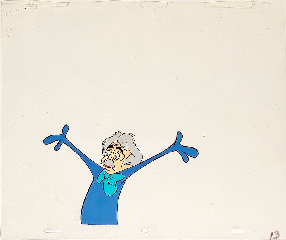 Original production animation cel of Dr. H. Hoovey.
