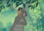 SOLD - Baloo and Mowgli Cel