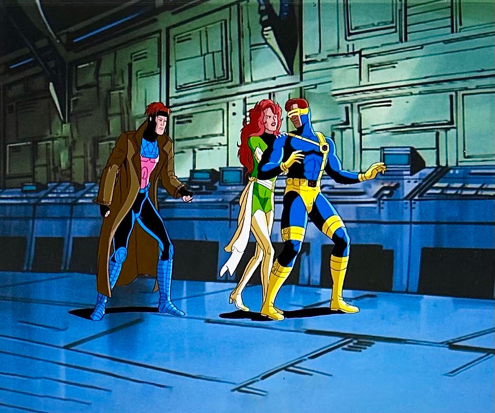 SOLD - Gambit, Cyclops, & Jean Grey Cels