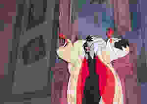 Original Production Animation Cel of Cruella De Vil & BG from "One Hundred and One Dalmatians," 1961