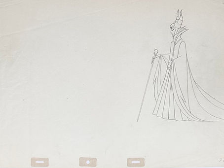 Original Production Animation Drawing of Maleficent from "Sleeping Beauty," 1959