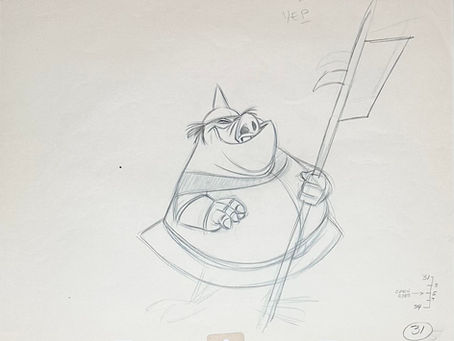 Original Production Animation Drawing of A Goon from "Sleeping Beauty," 1959