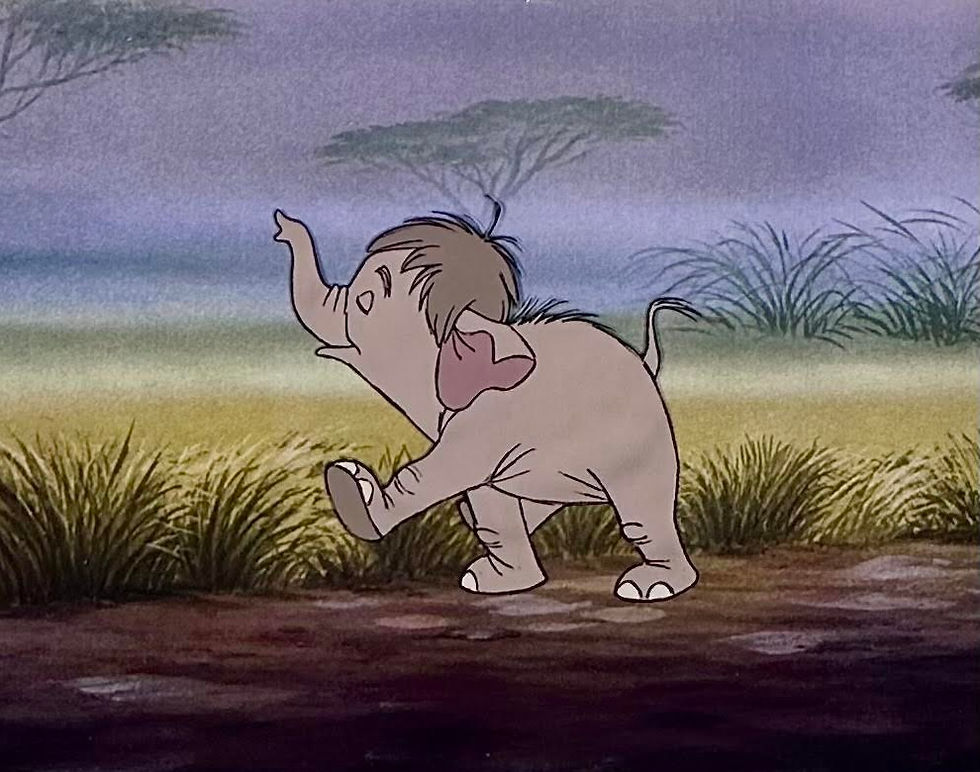 Original Production Animation Cel of Hathi Jr. (Baby Elephant) from "The Jungle Book," 1967